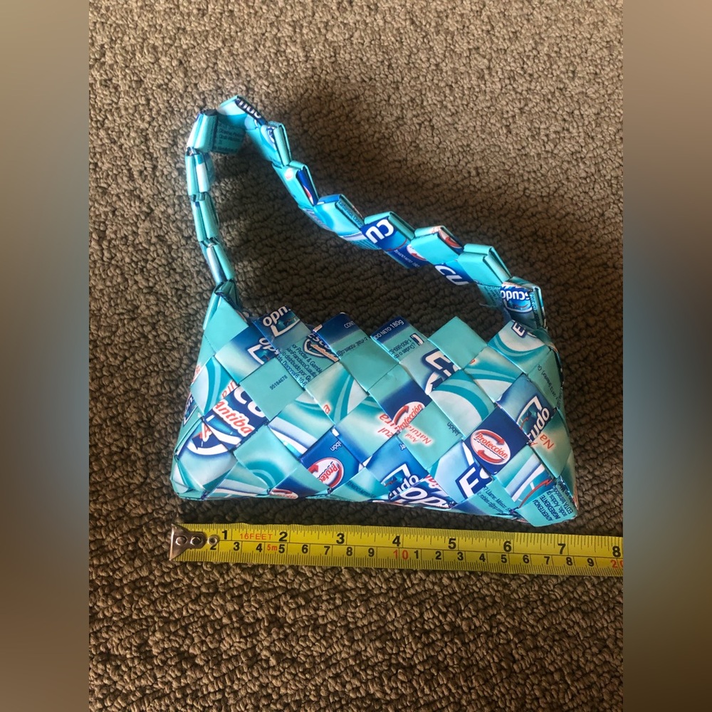 Unique Upcycled Candy Wrapper Handbag